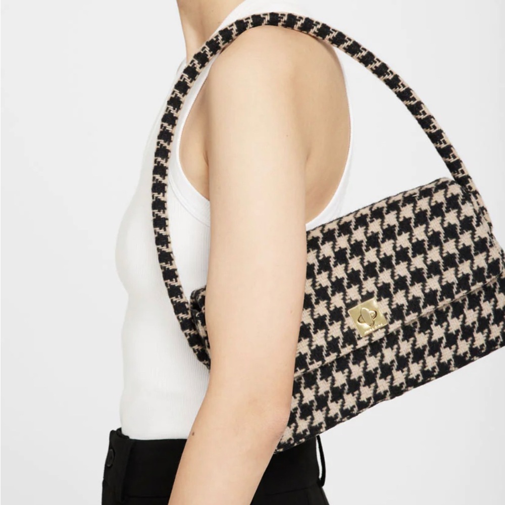 Anine Bing Tweed Nico Shoulder Bag